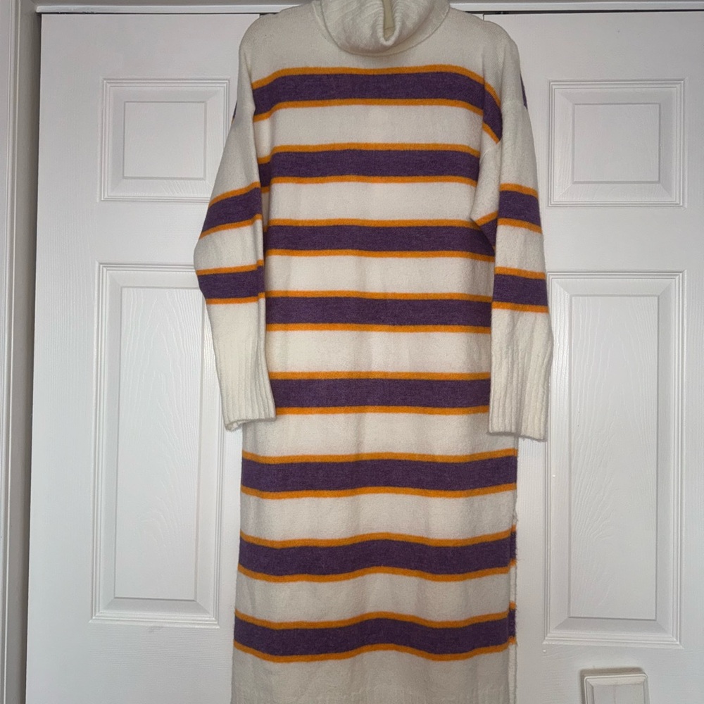 NWT Anthropologie Daily Practice Midi Turtleneck Sweater Dress